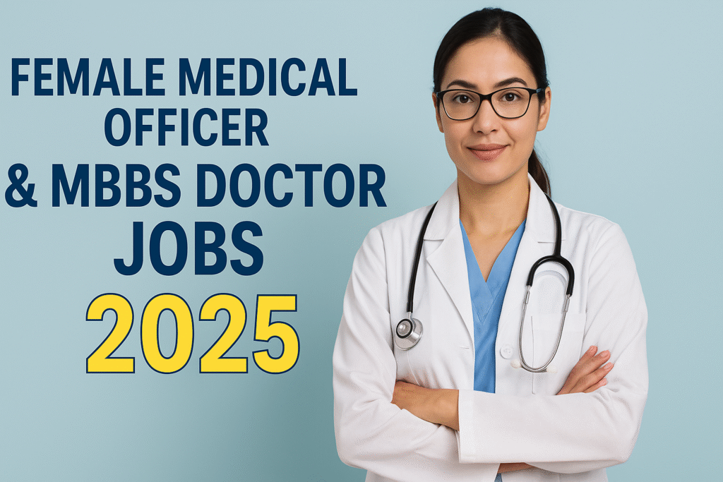 Female Medical Officer & MBBS Doctor Jobs