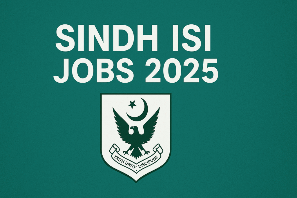 Sindh ISI Jobs 2025